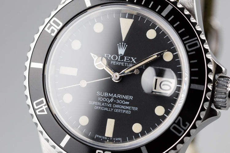 1982 Rolex Submariner 16800 Matte Dial