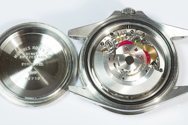 1996 Rolex GMT-Master II 16710 "Pepsi" Bezel with Box, Papers & Chronotag