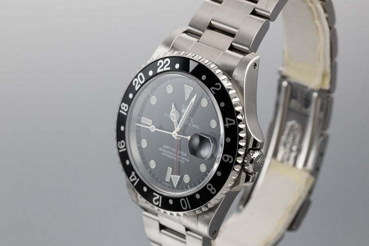 1999 Rolex GMT-Master 16700 SWISS Only Dial with Box and Papers