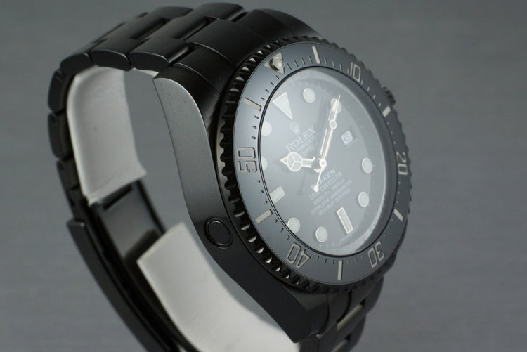 2009 Rolex Blaken Deep Sea Dweller 116660 with Blaken Box and Papers