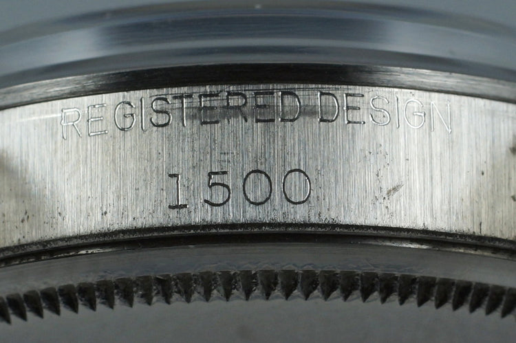 1969 Rolex Date 1500 Blue Textured Dial