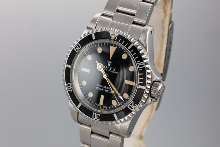 1982 Rolex Submariner 5513 MK IV Maxi Dial