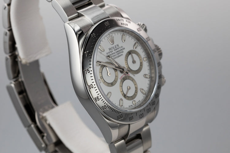 2007 Rolex Daytona 116520 White Dial with Box and Papers