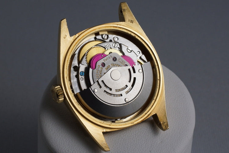 1972 Rolex YG DateJust 1601 Matte Black Dial