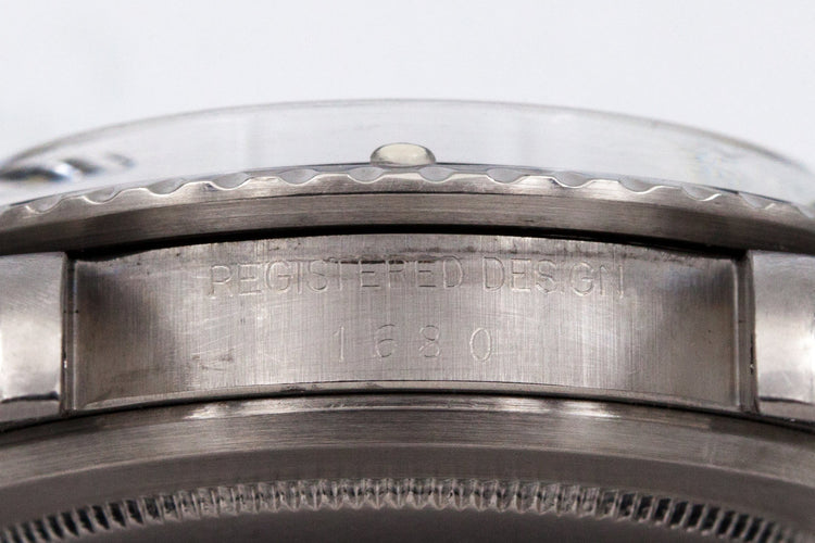 1971 Rolex Submariner 1680 with Mark 1 Dial and Box and Papers