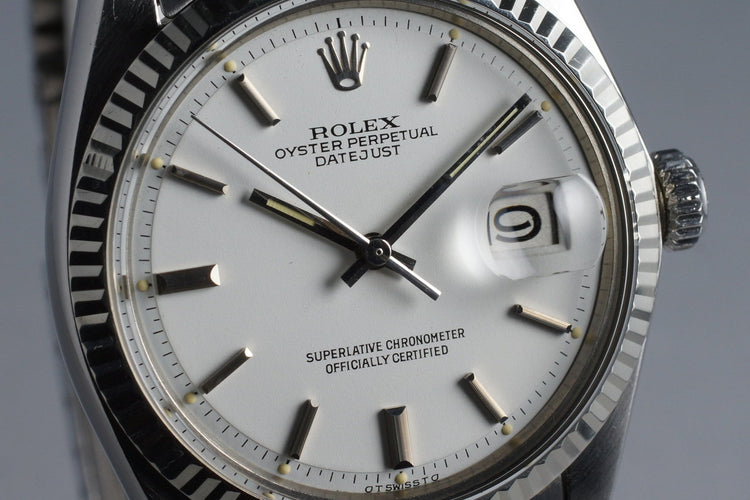 1972 Rolex Datejust 1601 White Sigma Dial