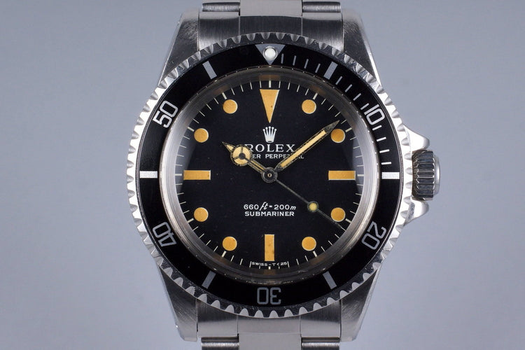 1970 Rolex Submariner 5513 Serif Dial