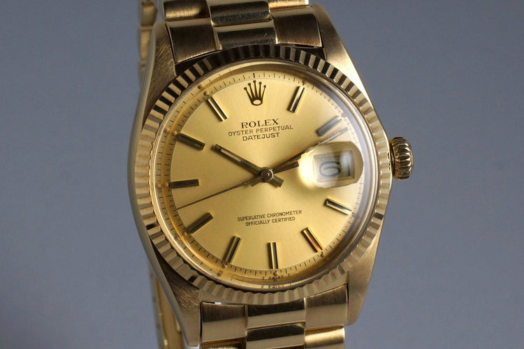 1978 Rolex YG DateJust 1600