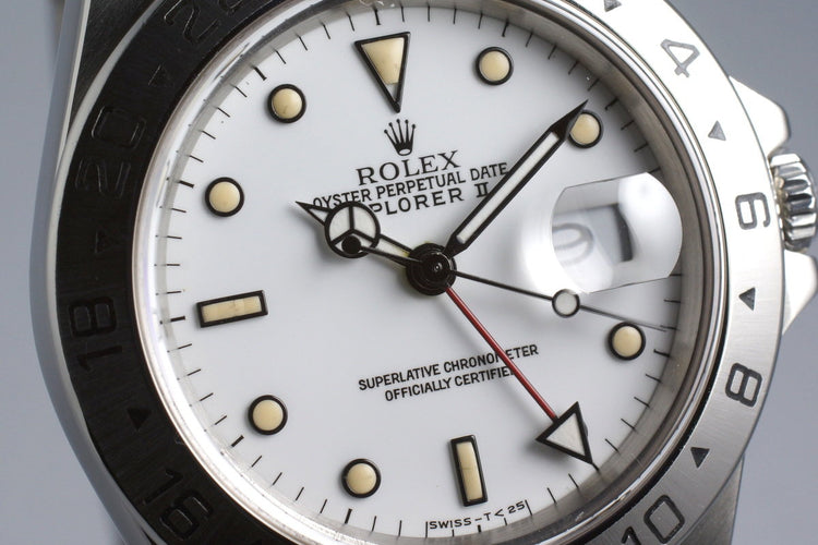 1991 Rolex Explorer II 16570 White Dial