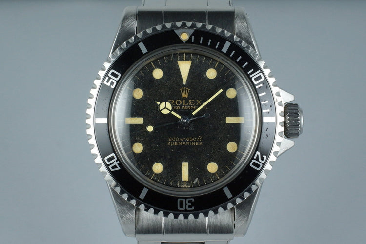 1963 Rolex Submariner 5513 Glossy Gilt UNDERLINE Dial