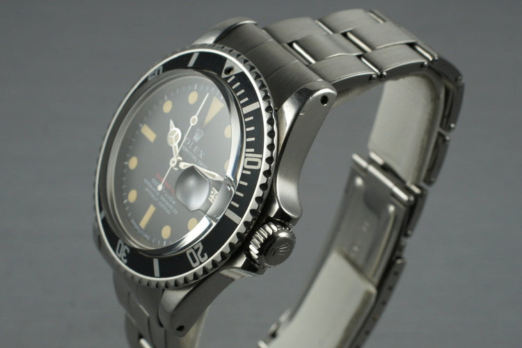 1970 Rolex Red Submariner 1680 Mark 4 Dial