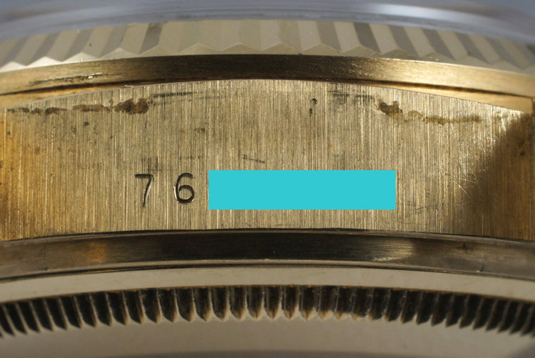 1982 Rolex YG Day Date 18038 with Black Tapestry Dial