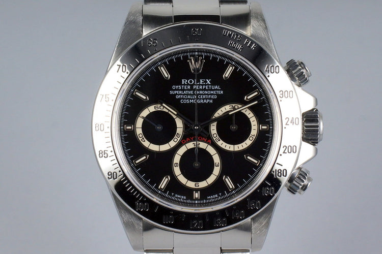1997 Rolex Zenith Daytona 16520 Black Dial