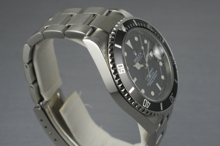 2006 Rolex Submariner 16610 with Box and Papers