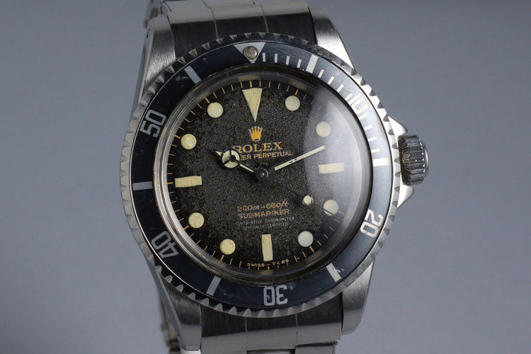 1966 Rolex Submariner 5512 Tropical Gilt 4 Line Dial