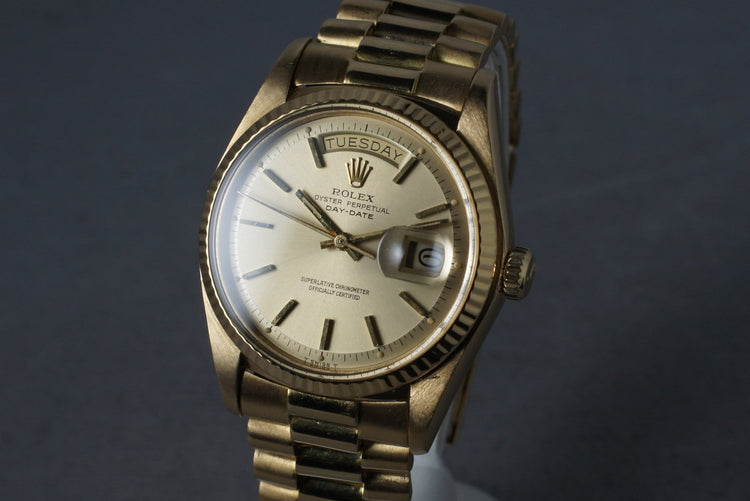 1978 Rolex 18K YG President 1803