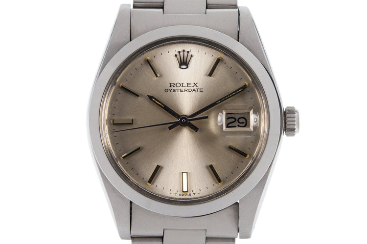 1981 Rolex OysterDate 6694 Silver Dial