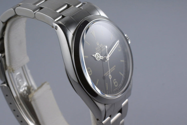 1965 Rolex Explorer 1 1016 Glossy Gilt Dial with Box and Double Punched Papers
