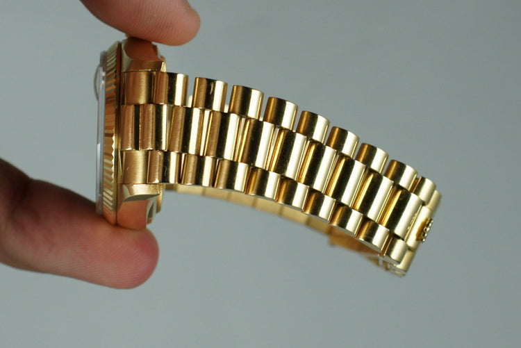 1985 Rolex President 18038 with Black Diamond Dial and Box & Papers