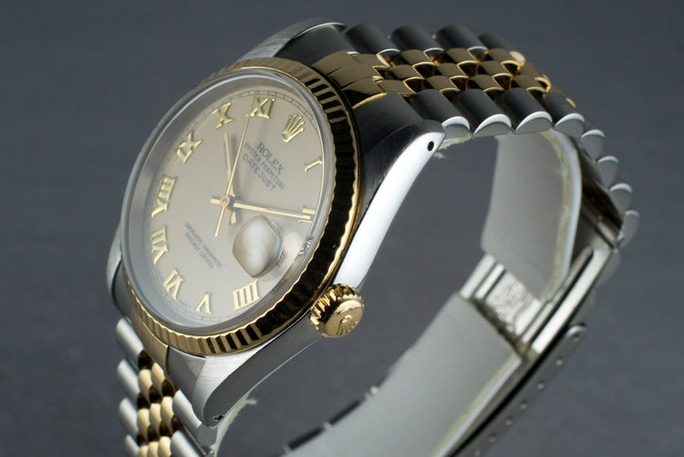 1988 Rolex 18K/SS DateJust 16233 with Cream Roman Dial