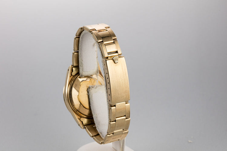 1986 Rolex 14K YG Date 15037 "Ford Motor Company Executive" Blue Diamond Dial