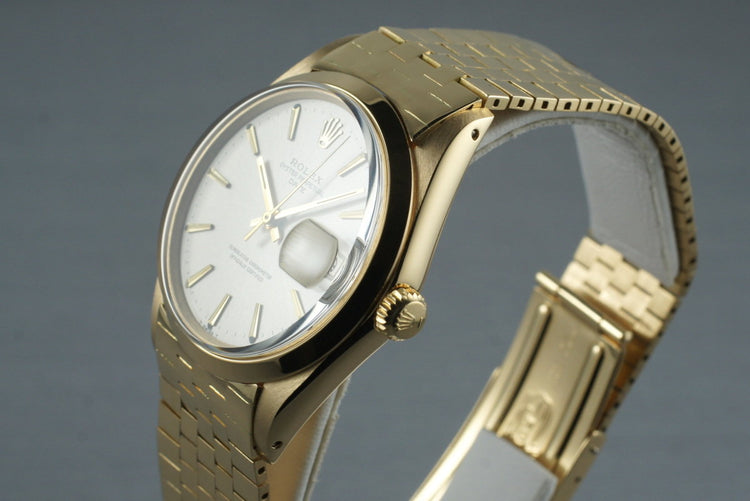 1968 Rolex 18K YG Date 1500 with Brick Bracelet