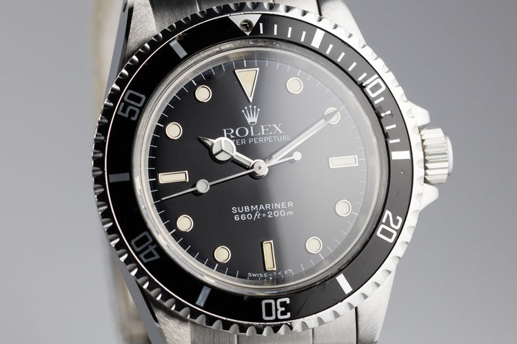 1968 Rolex Submariner 5513 with Service Dial and Hands