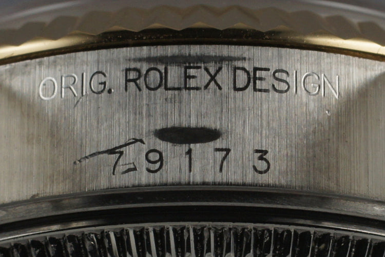 2002 Ladies Two Tone Rolex Datejust 79173 with Factory Diamond Dial