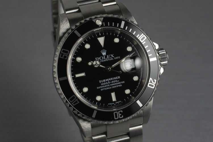 2002 Rolex Submariner 16610