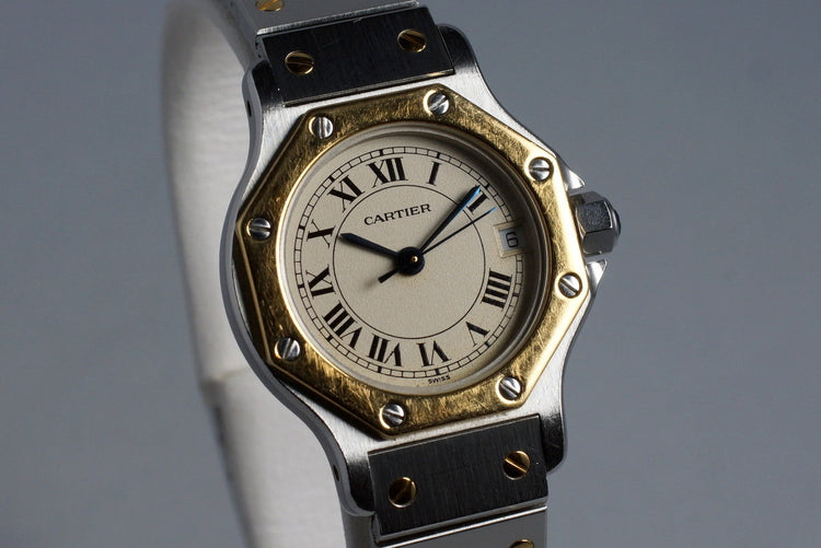 Cartier Ladies Quartz Two Tone Santos Octagon 187903