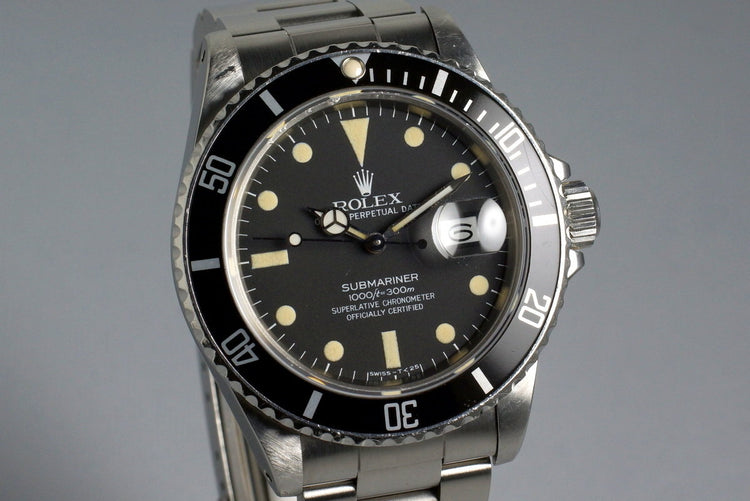 1981 Rolex Submariner 16800 with RSC Papers