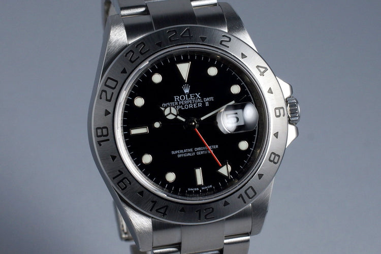 2009 Rolex Explorer II 16570 Box and Papers with 3186 Movement