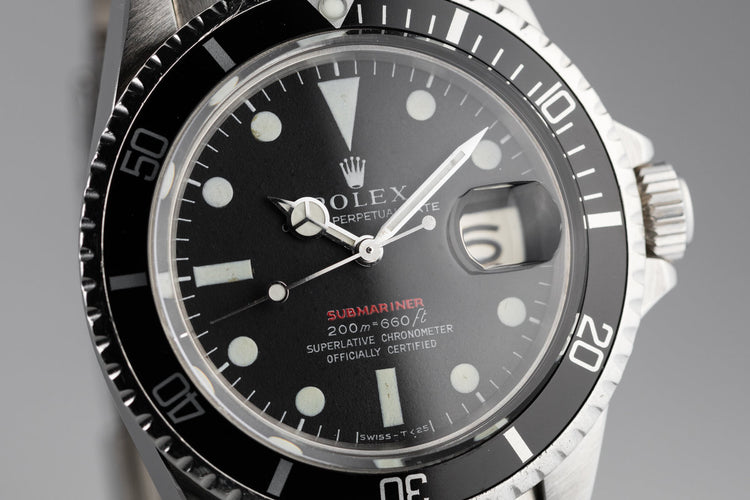 1969 Rolex Red Submariner 1680 with Meters First Dial