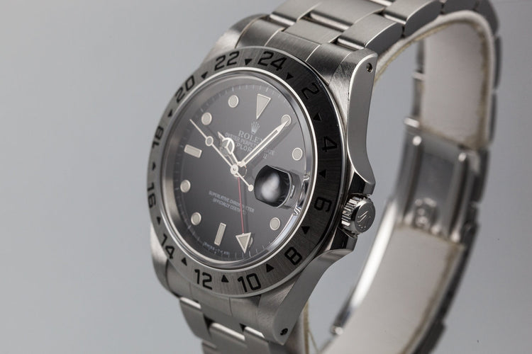1997 Rolex Explorer II 16570 Black Dial