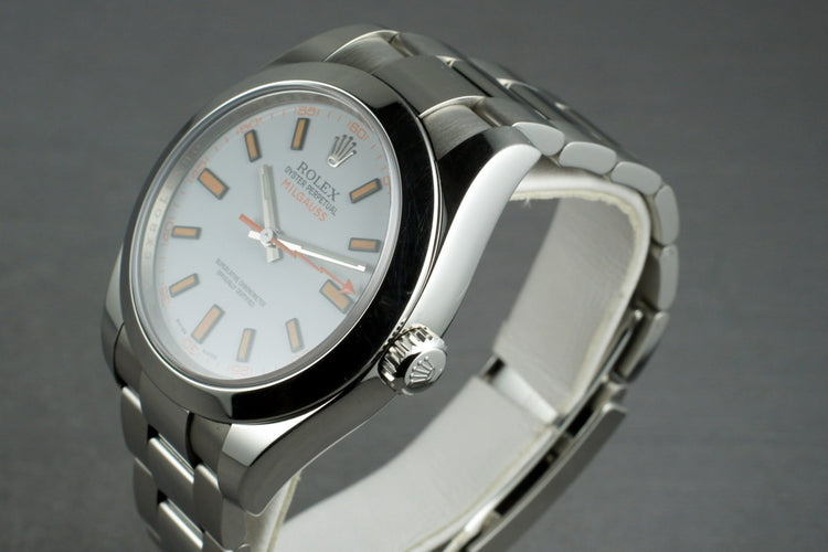 2007 Rolex Milgauss 116400 with Box and Papers