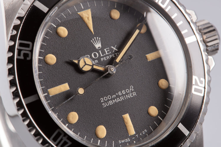 1966 Vintage Rolex Submariner 5513 Meters First Dial