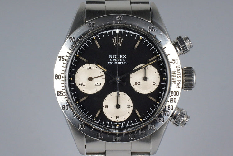 1972 Rolex Daytona 6265 Black Sigma Dial with RSC Papers