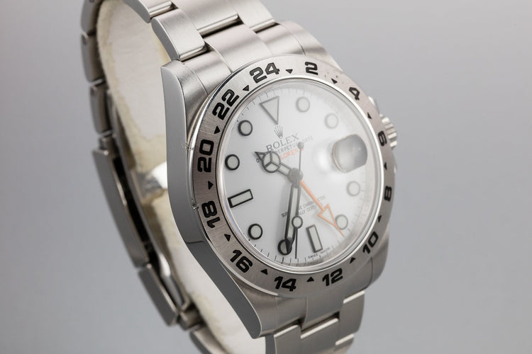 2015 Rolex Explorer II 216570 with Box and Papers