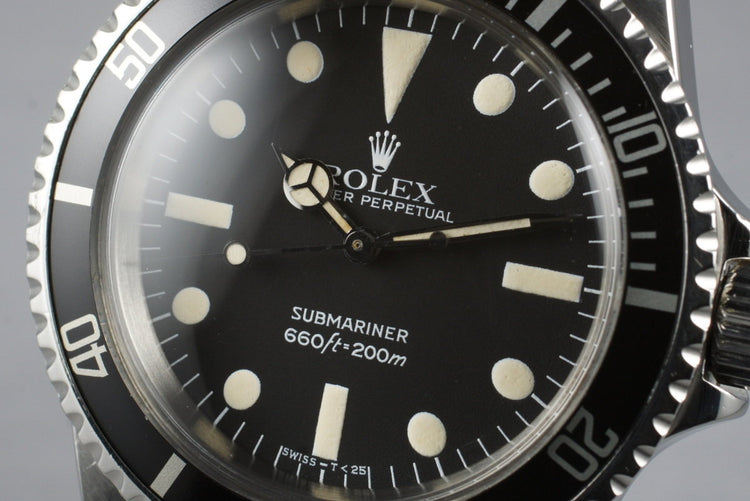 1981 Rolex Submariner 5513 Mark IV Maxi Dial
