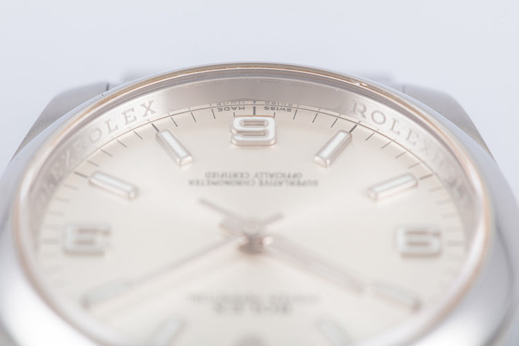 2012 Rolex DateJust 116000 Silver Arabic Dial w/ Booklets, Card, & Hangtags