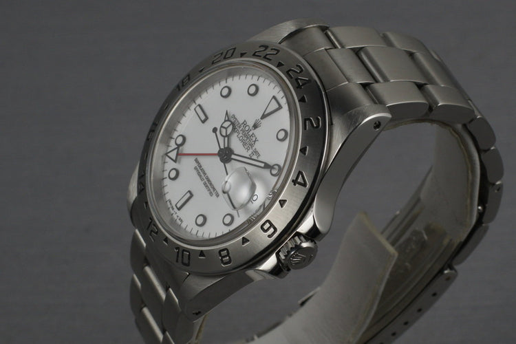 Rolex Explorer II Ref: 16570 White Dial