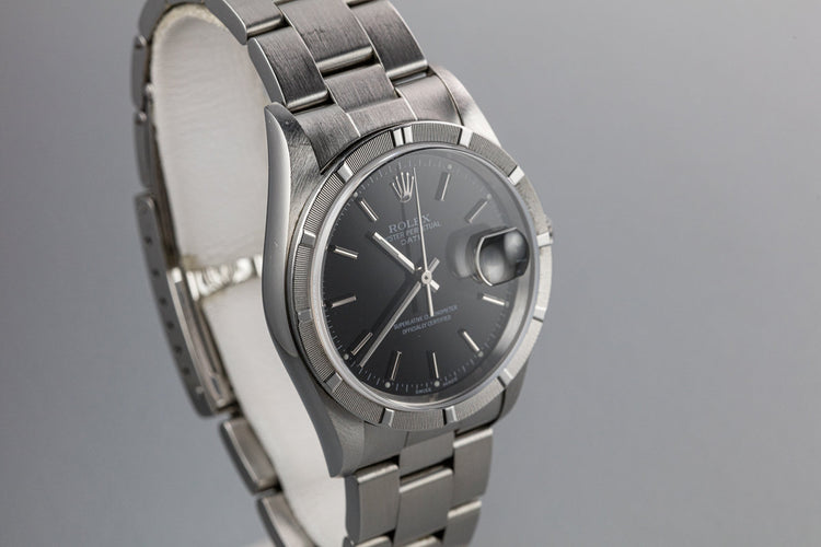 2005 Rolex Date 15210 Black Dial
