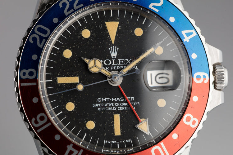 1976 Rolex GMT-Master 1675 Radial Dial with Box and Papers