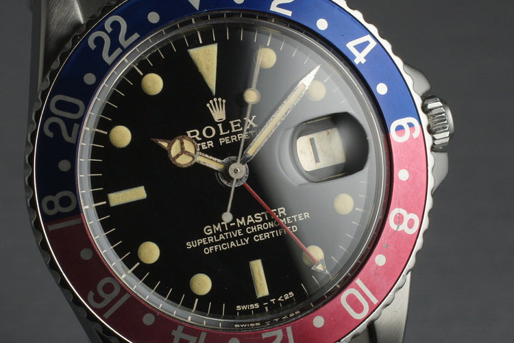 1963 Rolex PCG and Gilt GMT 1675 PCG with Box and Papers
