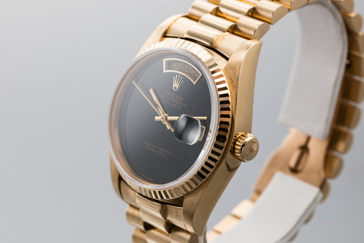 1979 Rolex Day-Date 18038 with Blood Stone Dial