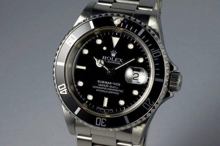 1991 Rolex Submariner 16610 with RCS Papers