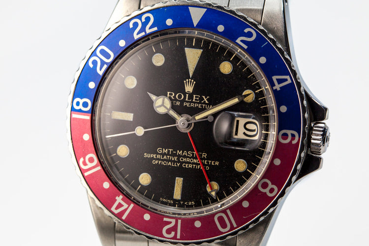 1965 Rolex GMT 1675 Glossy Gilt Dial