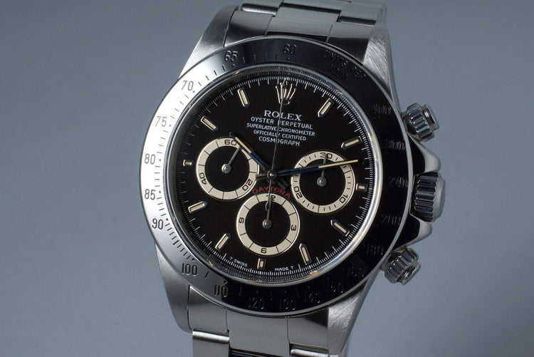 1997 Rolex SS Zenith Daytona 16520 Black Dial