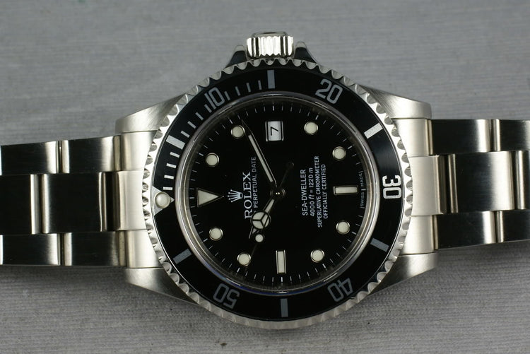 Rolex Sea Dweller 16600 with Box and Guarantee Paper