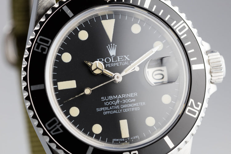 1982 Rolex Submariner 16800 Matte Dial